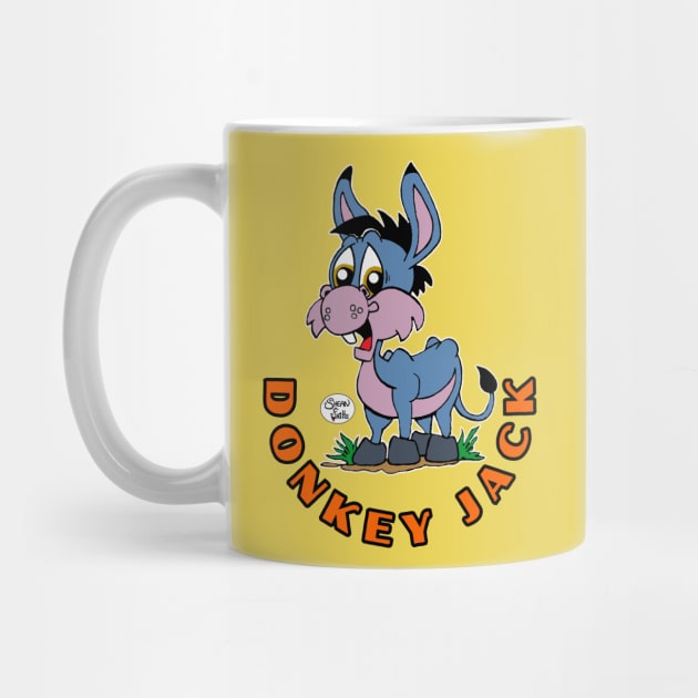 Cute Donkey Jack Oronoco Minnesota Best Friend pet Fritts Cartoons by Shean Fritts 